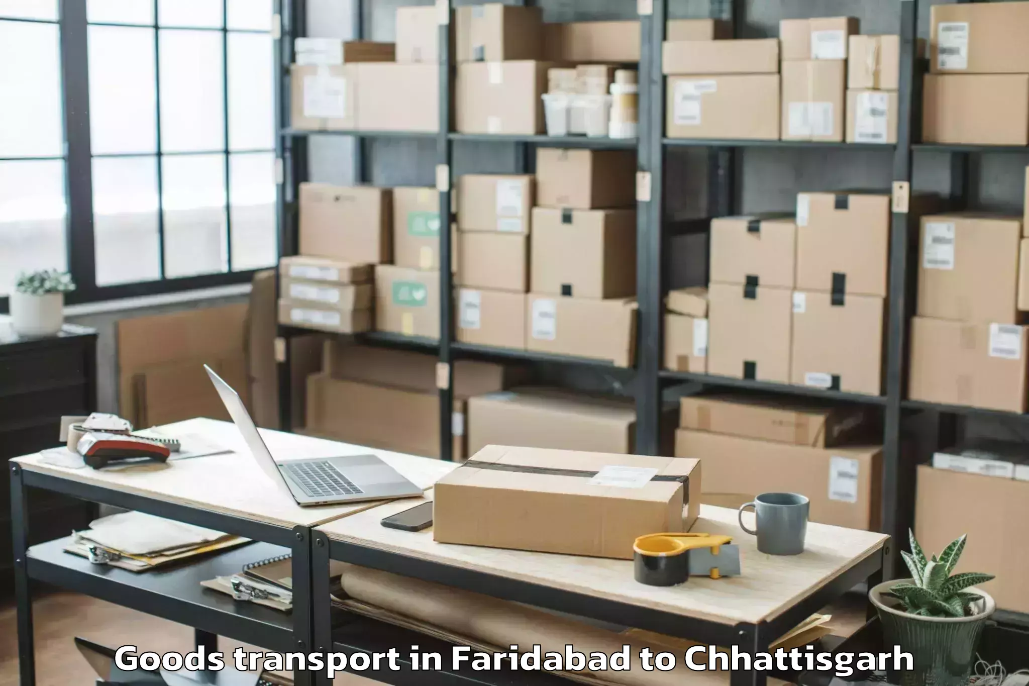 Book Your Faridabad to Ambagarh Chowki Goods Transport Today